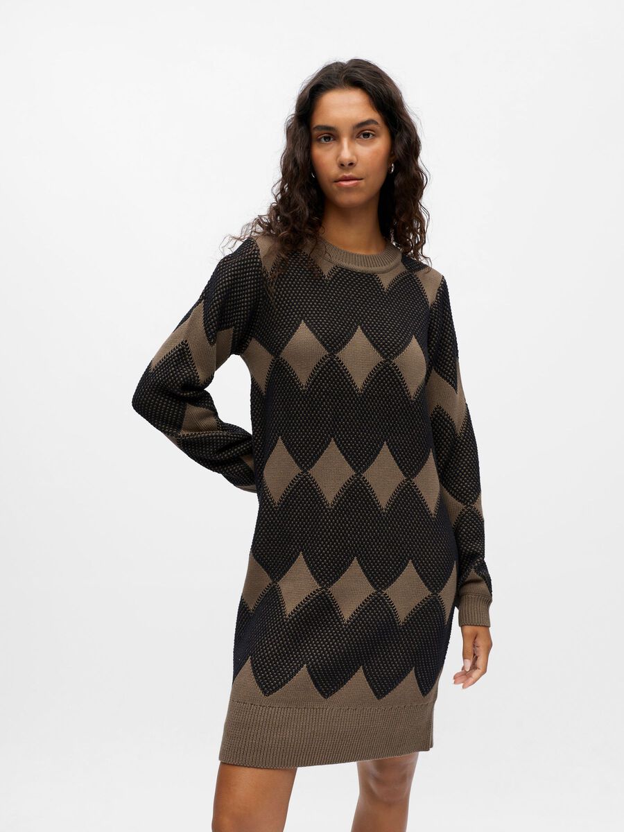 Product carousel image - À MOTIF ROBE EN MAILLE, Morel | 1