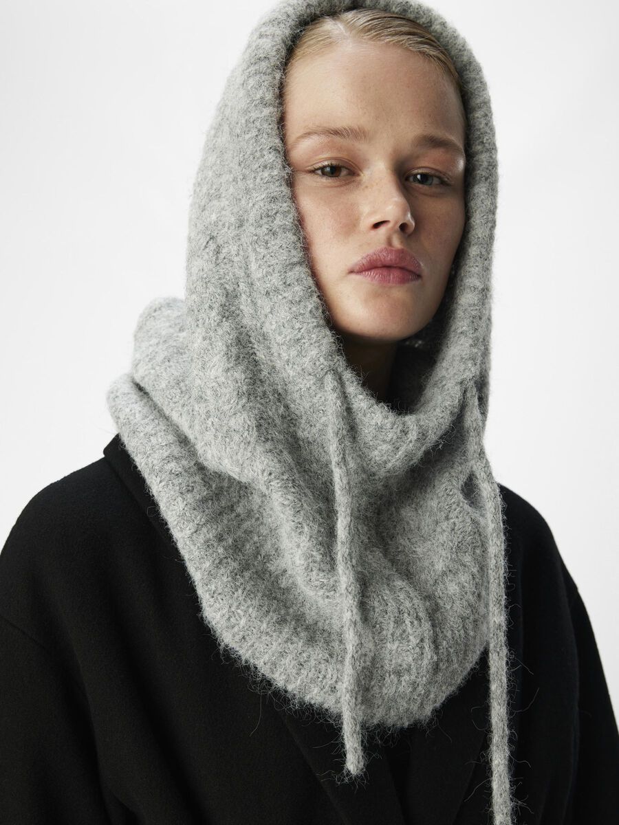 OBJECT CABLE KNIT BALACLAVA, Light Grey Melange, highres - 23045788_LightGreyMelange_003.jpg