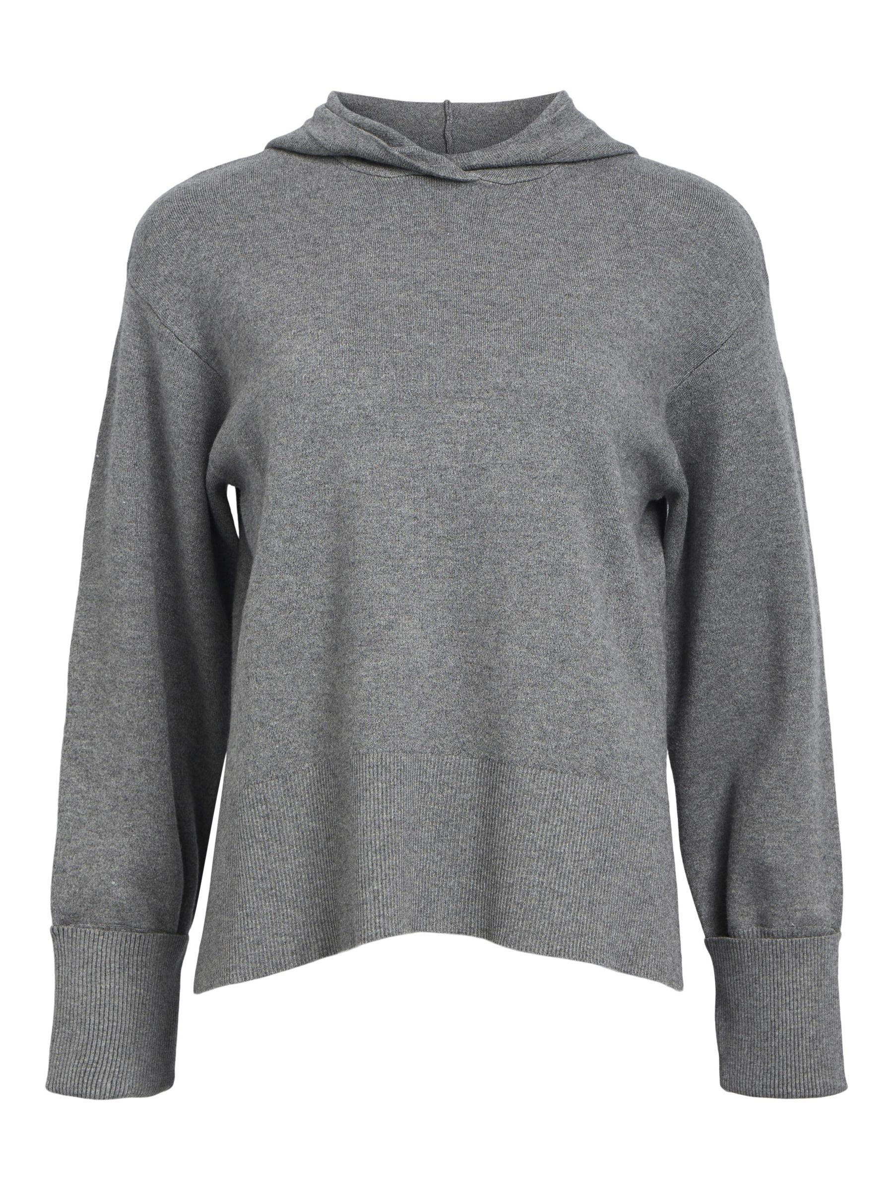 EN MAILLE SWEAT A CAPUCHE Gris .OBJECT CI France