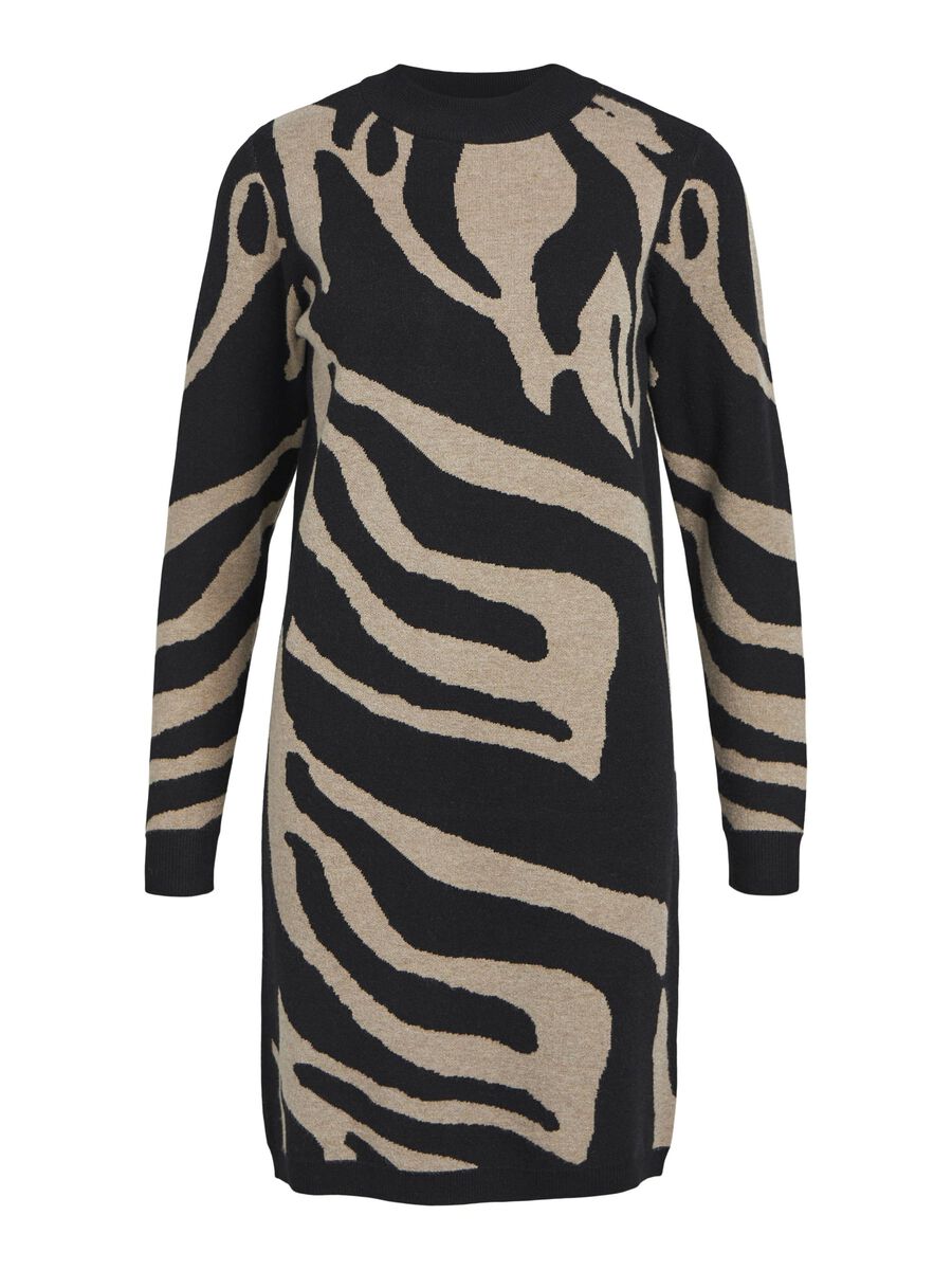OBJECT OBJRAY KNITTED DRESS, Black, highres - 23040957_Black_1074904_001.jpg