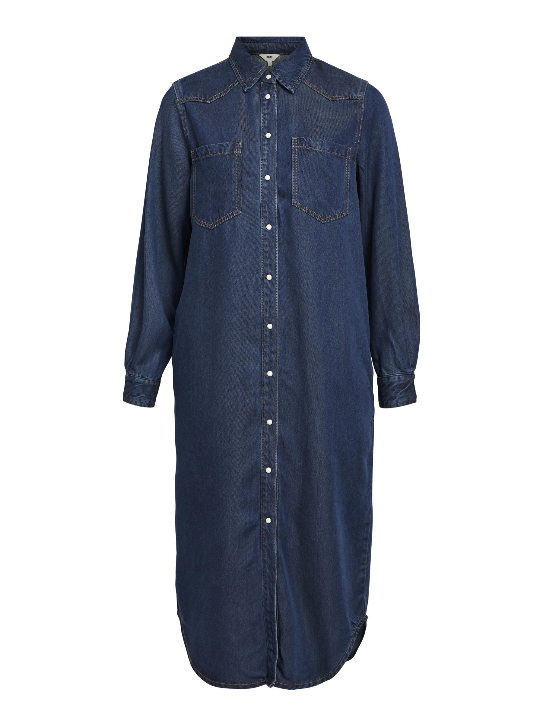 DENIM MAXI JURK Blau .OBJECT CI Belgie