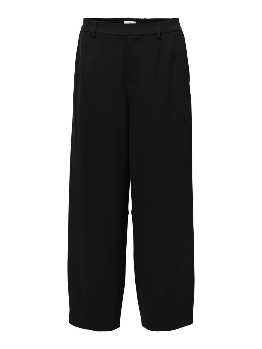Product carousel image - OBJLISA BARREL TROUSERS, Black | 1