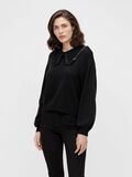 Object Collectors Item OVERSIZED COLLAR KNITTED PULLOVER, Black, highres - 23036298_Black_003.jpg
