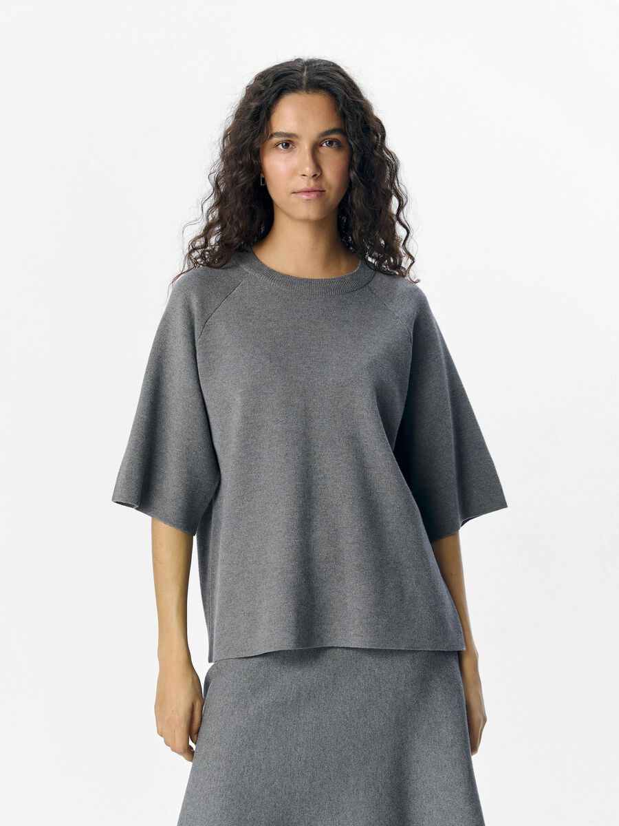 OBJECT EN MAILLE TOP, Medium Grey Melange, highres - 23045103_MediumGreyMelange_003.jpg