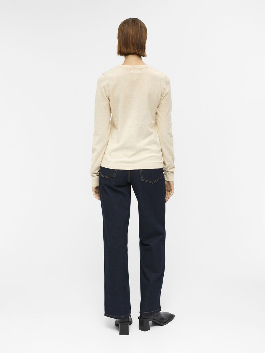 OBJECT OBJTHESS KNITTED PULLOVER, Sandshell, highres - 23034469_Sandshell_816478_004.jpg