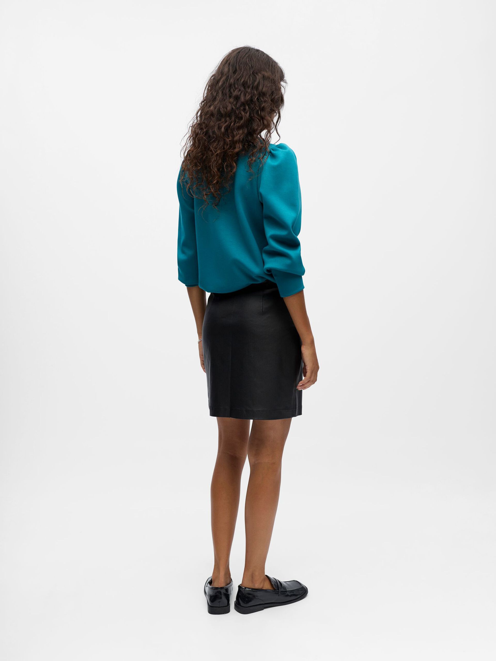 Carousel image - PU COATED MINI SKIRT, Black | 3