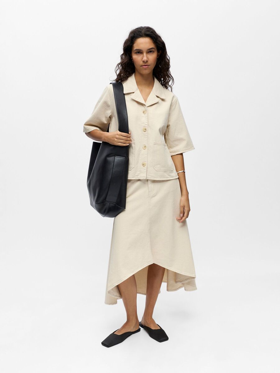 Carousel image - BOXY CAMP KRAGE SKJORTE, Birch | 4