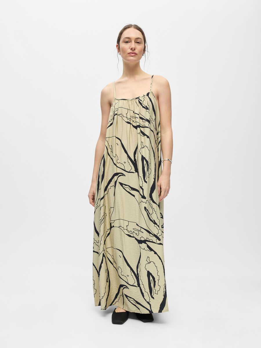 Product carousel image - SLEEVELESS MAXI DRESS, Eucalyptus | 1