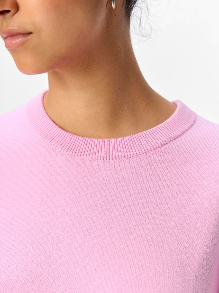 Carousel image - LONG SLEEVED KNITTED PULLOVER, Pink Frosting | 5