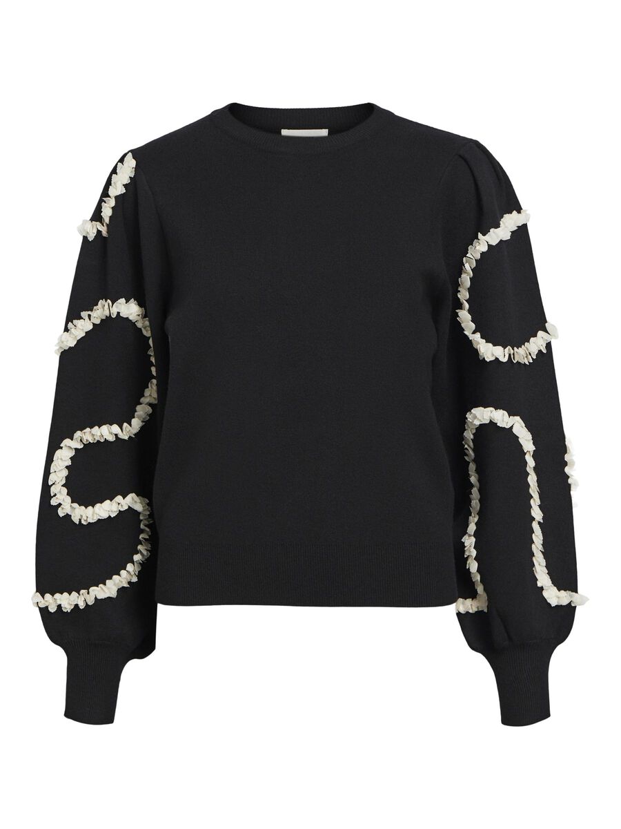 OBJECT KNITTED PULLOVER, Black, highres - 23042928_Black_1086987_001.jpg