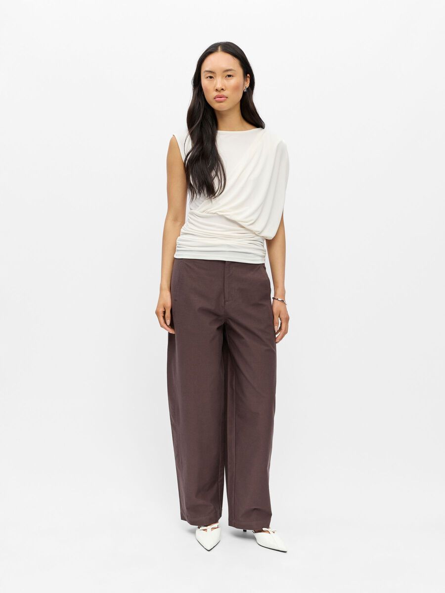 Carousel image - DRAPERET TOP, Cloud Dancer | 4