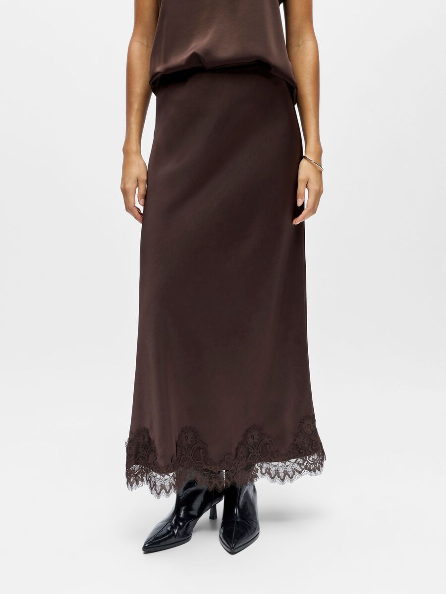 Product carousel image - OBJECT COLLECTORS ITEM MAXI SKIRT, Seal Brown | 1
