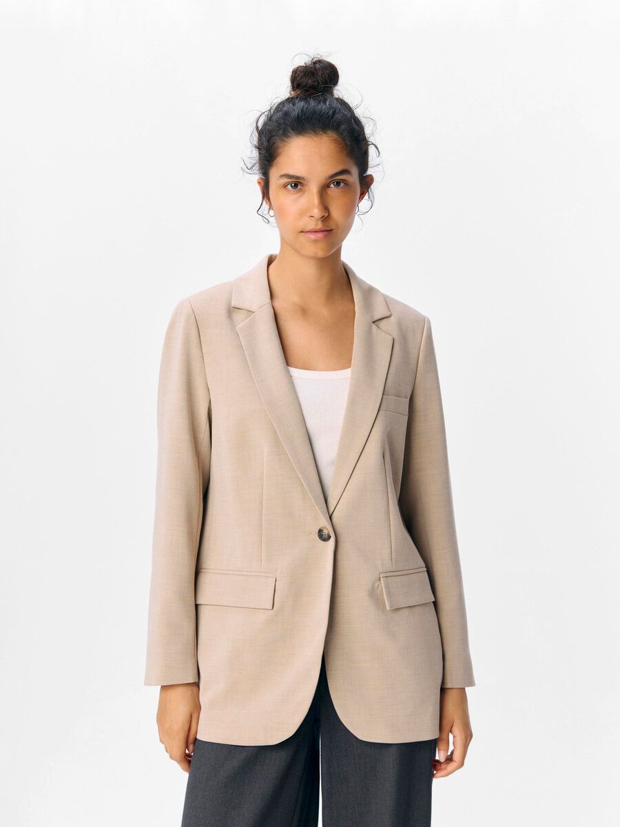 OBJECT SINGLE-BREASTED BLAZER, Tannin, highres - 23047836_Tannin_1227439_003.jpg