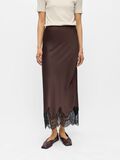 Product image thumbnail - LACE MAXI SKIRT, Seal Brown | 2
