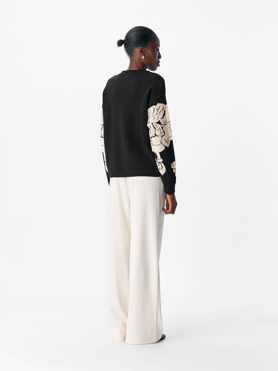 Product carousel image - KNITTED PULLOVER, Black | 2