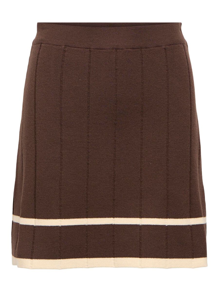 OBJECT KNITTED MINI SKIRT, Seal Brown, highres - 23048172_SealBrown_1237538_001.jpg