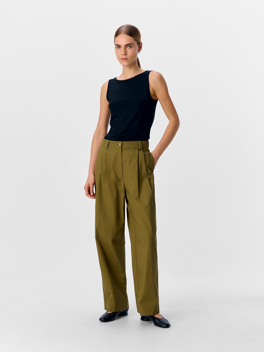 OBJECT BARREL LEG TROUSERS, Capulet Olive, highres - 23046340_CapuletOlive_005.jpg