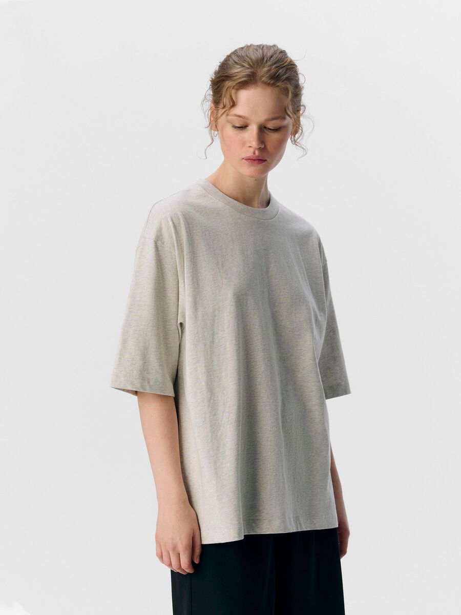 OBJECT OVERSIZED T-SHIRT, Light Grey Melange, highres - 23043497_LightGreyMelange_1106287_003.jpg