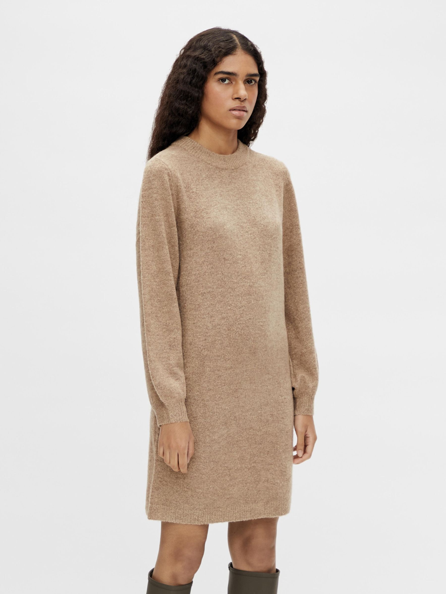 Balloon sleeve knit dress new arrivals