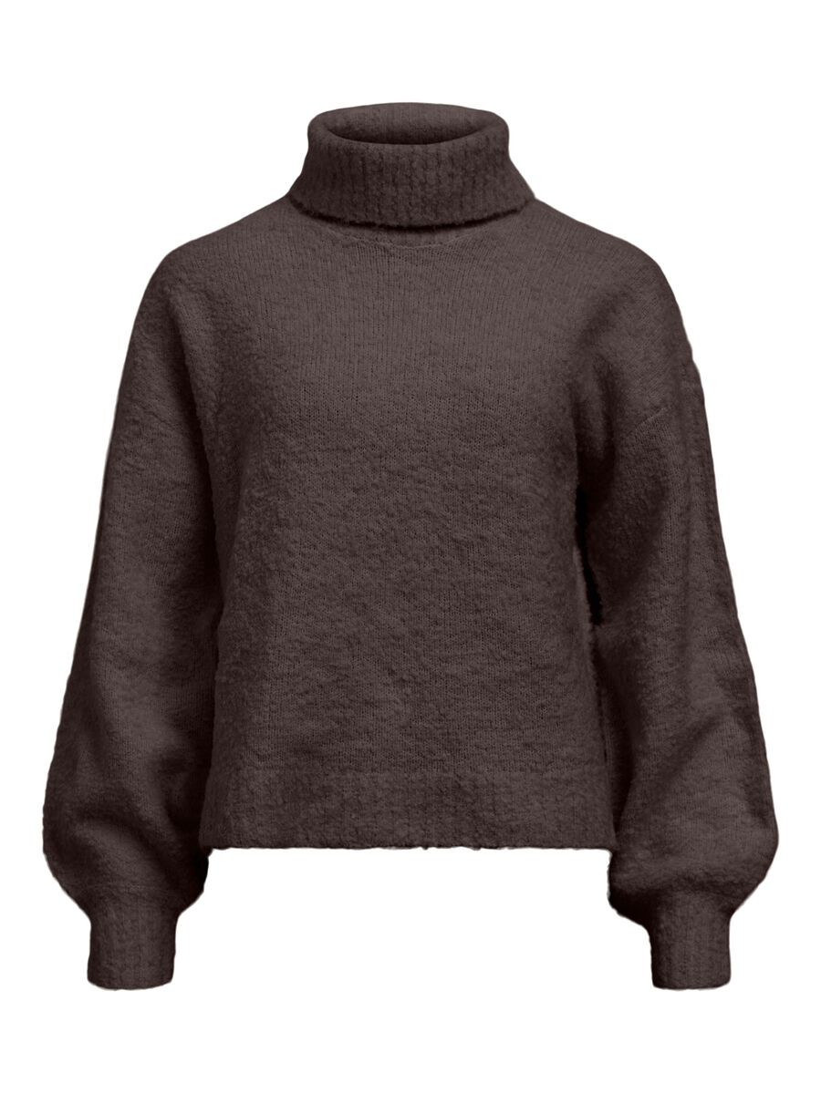 Product carousel image - COL MONTANT JUMPER, Seal Brown | 1