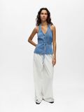 Product image thumbnail - MOUWLOOS DENIM TOP, Medium Blue Denim | 4