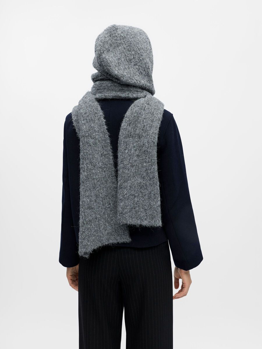 Product carousel image - BALACLAVA SCARF, Medium Grey Melange | 2