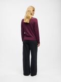 Product image thumbnail - DÉTAIL NŒUD PULL EN MAILLE, Mauve Wine | 3