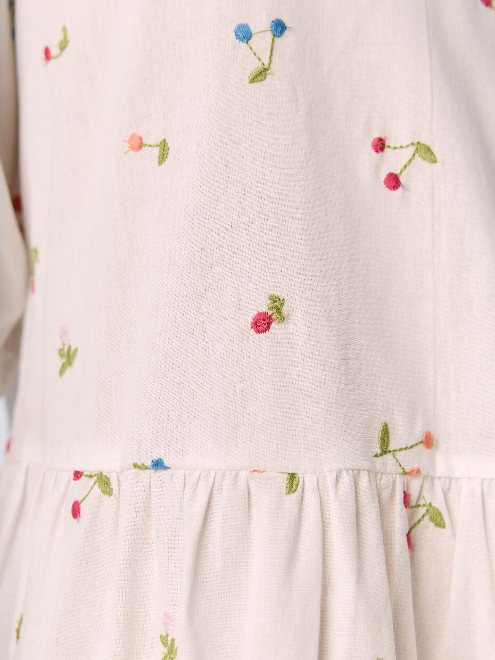 Carousel image - PRINTED MINI DRESS, White Sand | 5