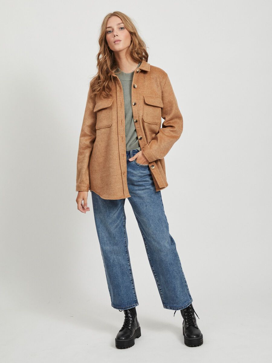 Carousel image - OVERSIZED WOOL BLEND JACKET, Chipmunk | 5