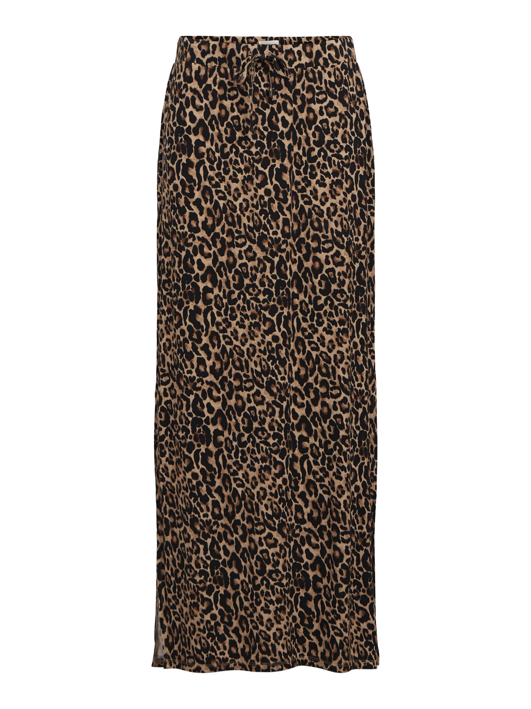 LEOPARD PRINT MAXI SKIRT Brown .OBJECT CI Finland