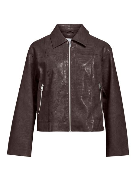OBJECT CROCODILE JACKET, Seal Brown, highres - 23047243_SealBrown_001.jpg