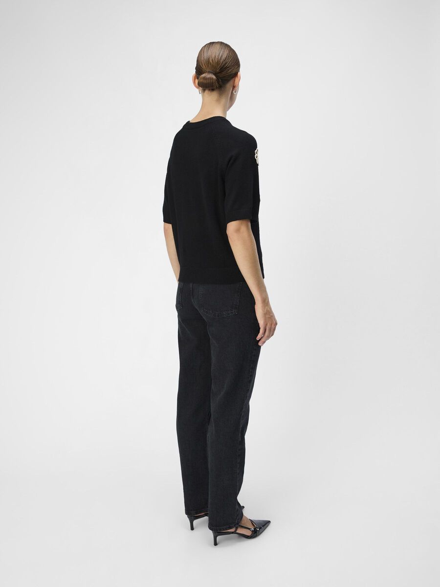OBJECT KURZARM PULLOVER, Black, highres - 23046234_Black_1175399_004.jpg