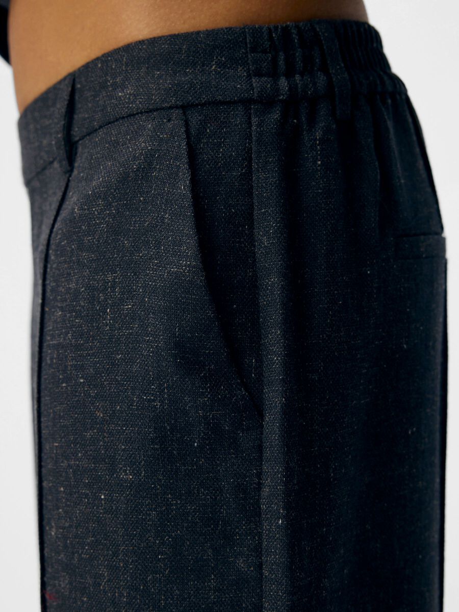 Carousel image - LARGE PANTALON, Dark Grey Melange | 5