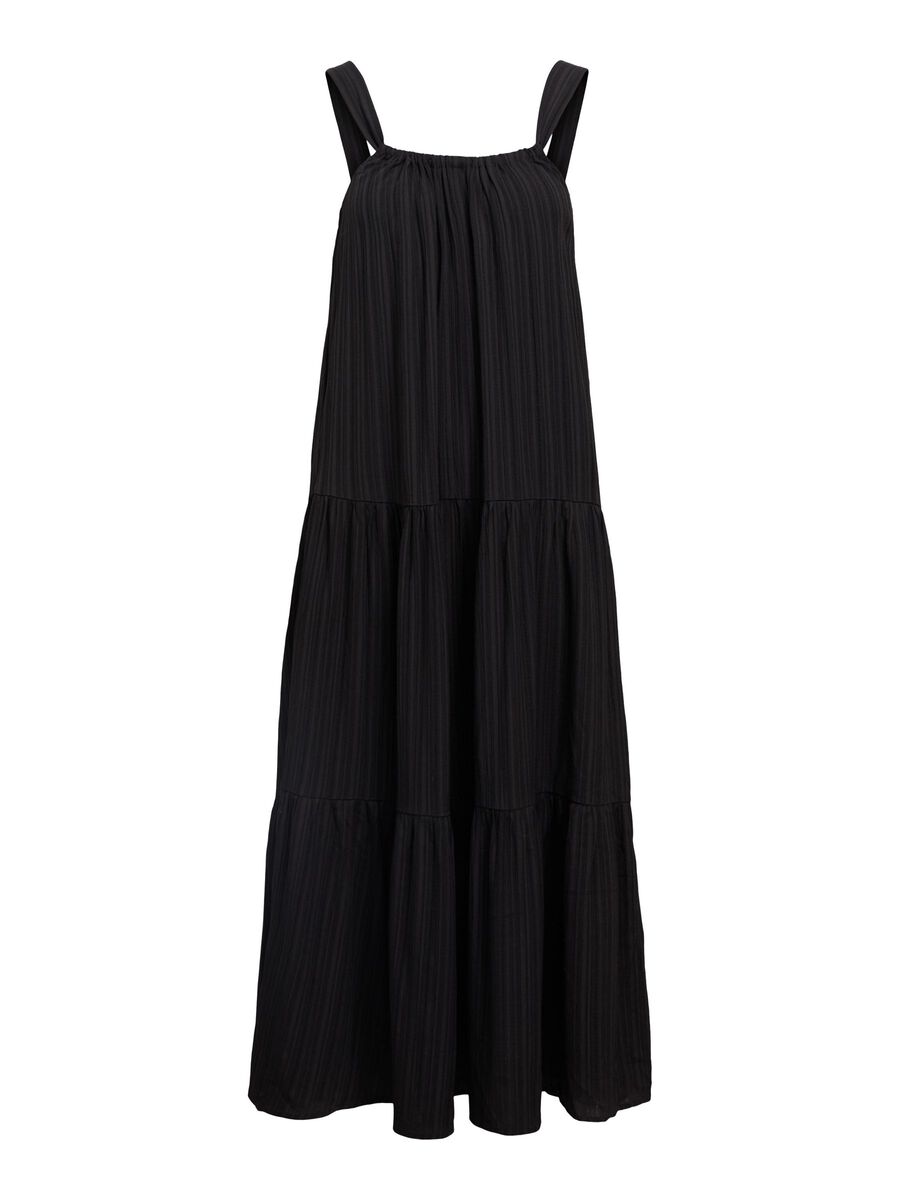 OBJECT TIERED MAXI DRESS, Black, highres - 23047485_Black_001.jpg