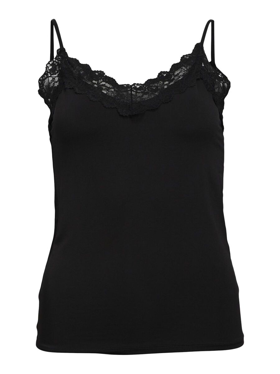 OBJECT LACE CAMISOLE, Black, highres - 23046363_Black_001.jpg