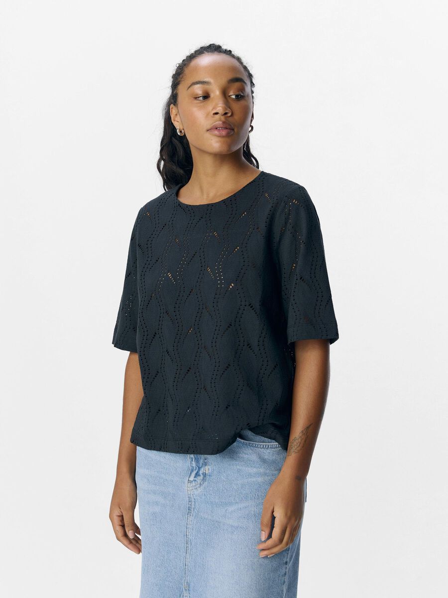 OBJECT GEDETAILLEERD TOP, Black, highres - 23045695_Black_003.jpg