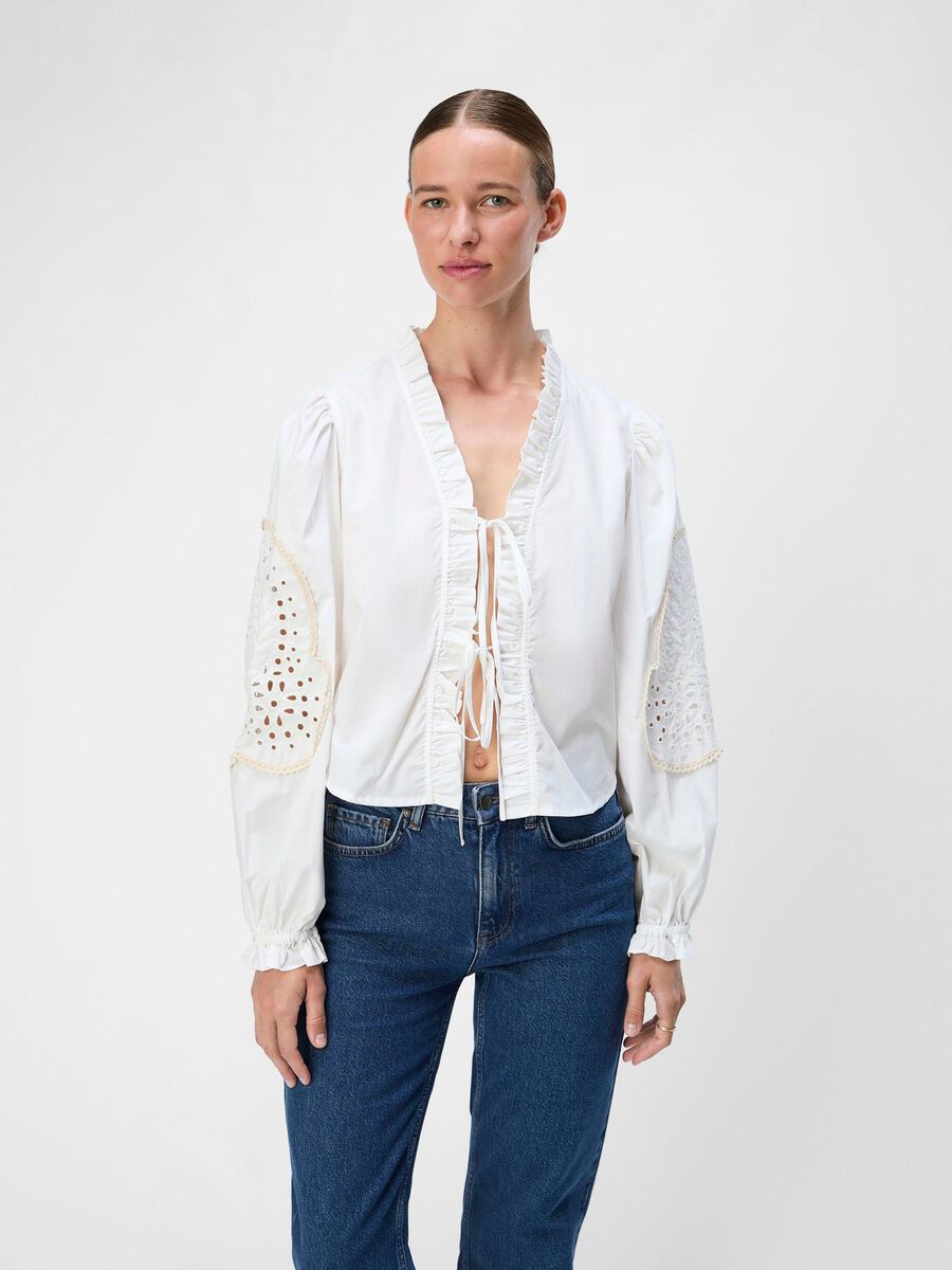 OBJECT EMBROIDERED SHIRT, White Sand, highres - 23046669_WhiteSand_003.jpg
