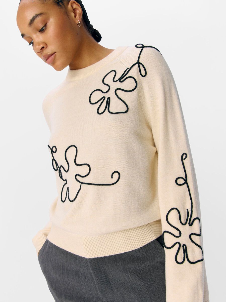 Carousel image - KNITTED PULLOVER, Sandshell | 5