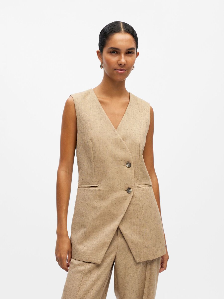 Product carousel image - DOBBELTRADET VEST, Tannin | 1
