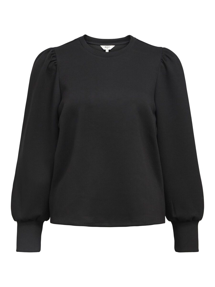 OBJECT LANGE MOUWEN TOP, Black, highres - 23047103_Black_001.jpg