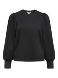 OBJECT LANGE MOUWEN TOP, Black, highres - 23047103_Black_001.jpg