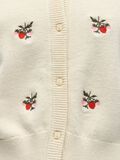 Product image thumbnail - EMBROIDERED CARDIGAN, Birch | 5