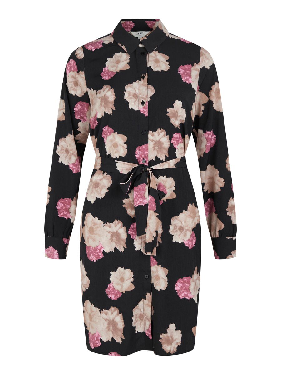 Object Collectors Item PRINTED SHIRT DRESS, Black, highres - 23039375_Black_953540_001.jpg