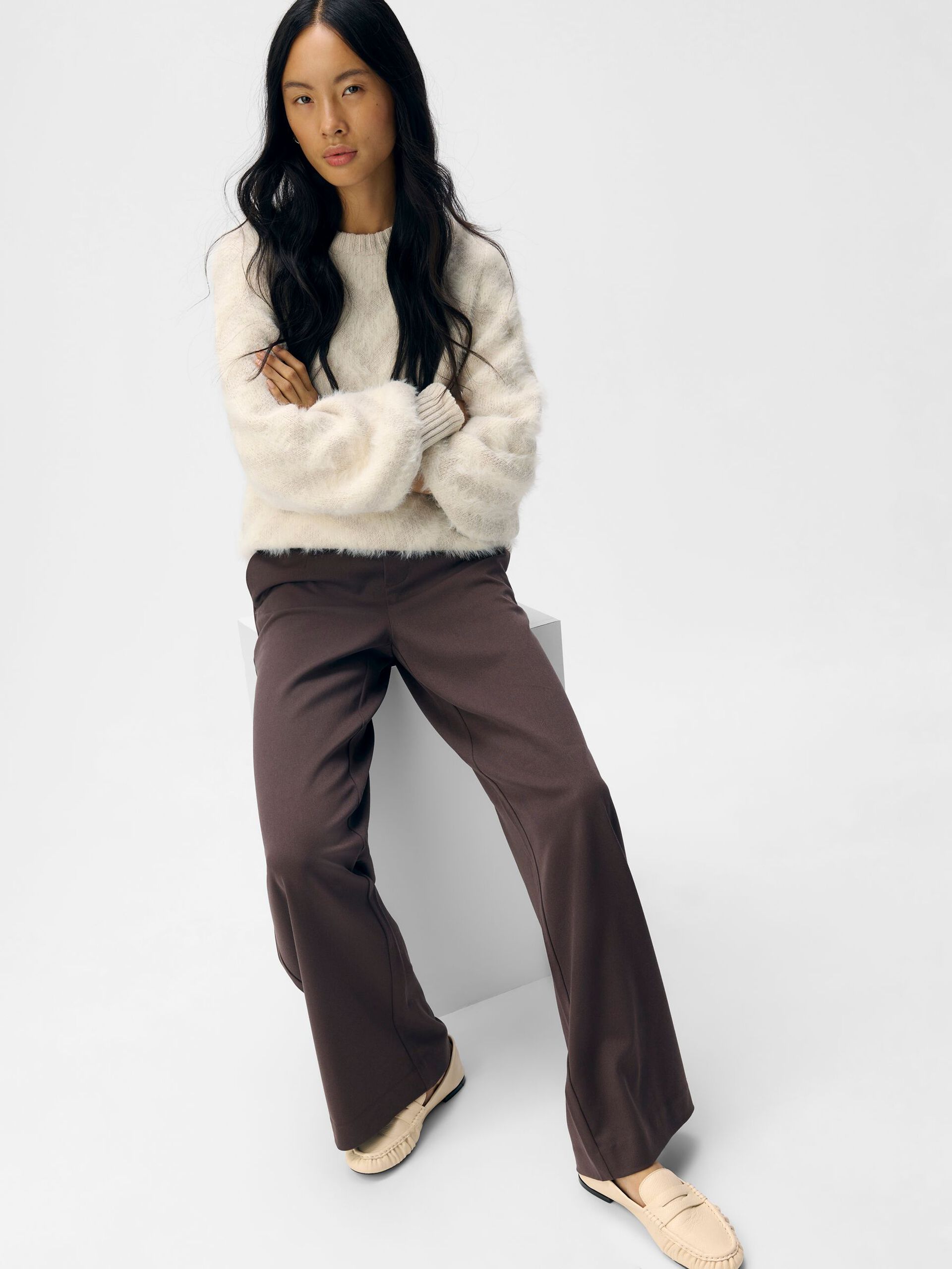 Carousel image - OBJLISA PANTALON, Seal Brown | 6
