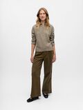Product image thumbnail - HIGH NECK KNITTED PULLOVER, Morel | 4