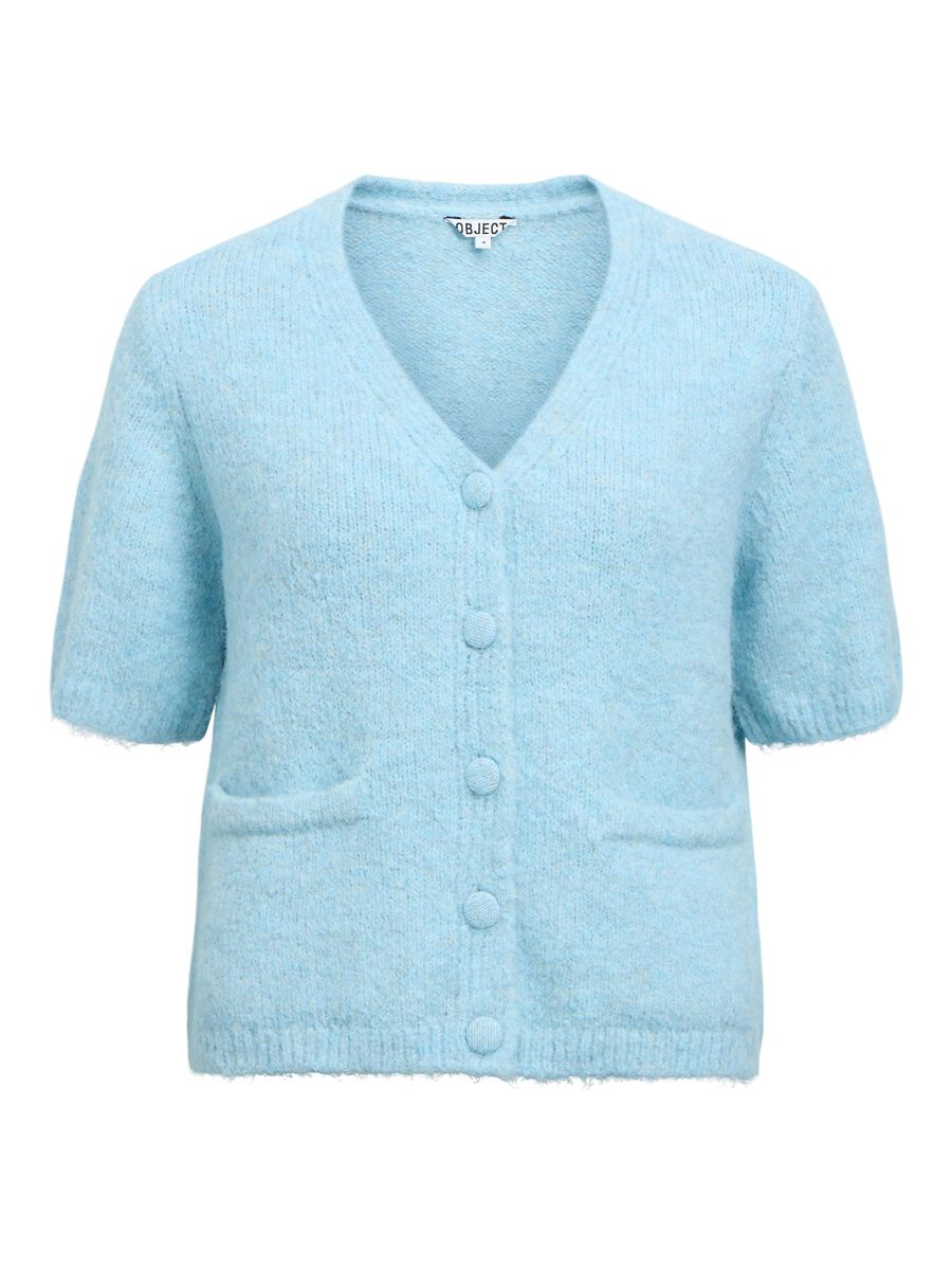 Product carousel image - CROPPED STRIKKET CARDIGAN, Winter Sky | 2