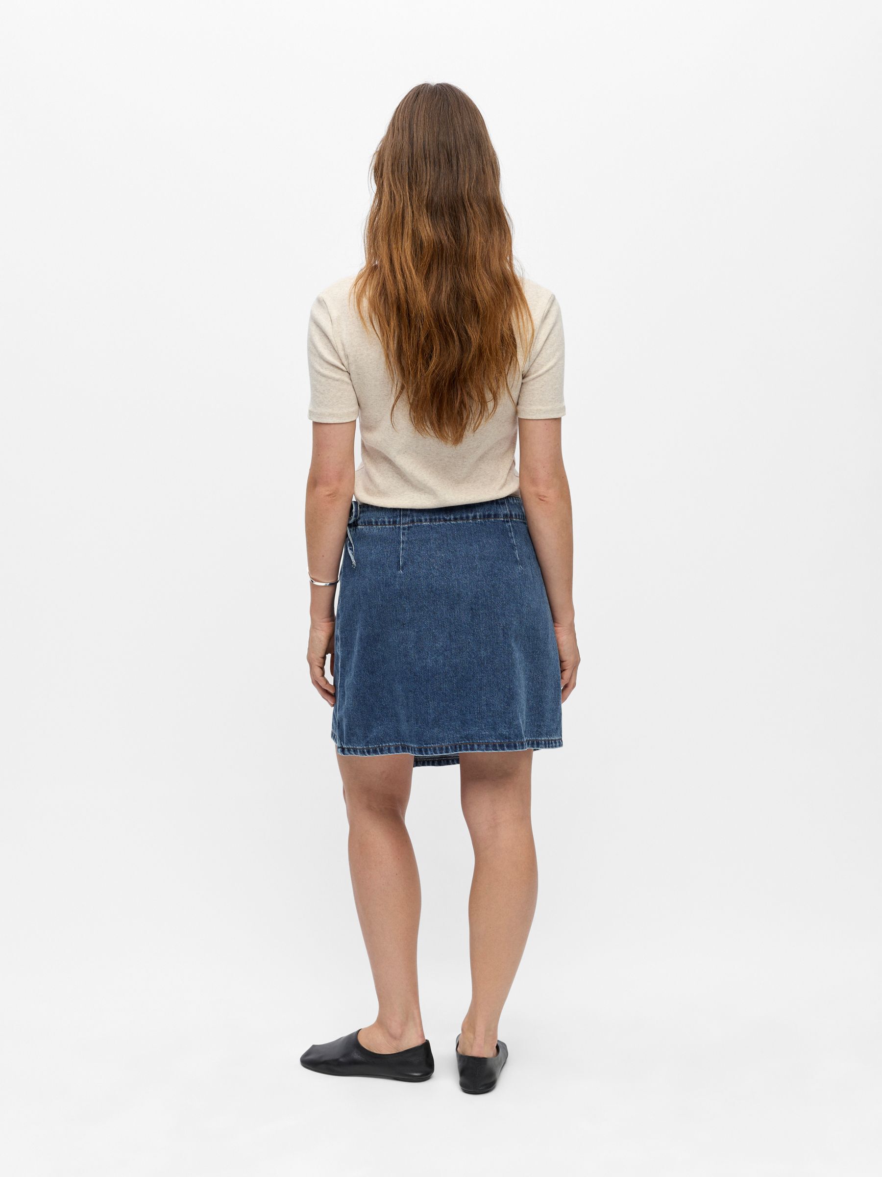 DENIM WRAP SKIRT | Blue | .OBJECT CI Belgium
