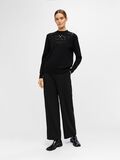Object Collectors Item CUT-OUT KNITTED PULLOVER, Black, highres - 23040944_Black_005.jpg