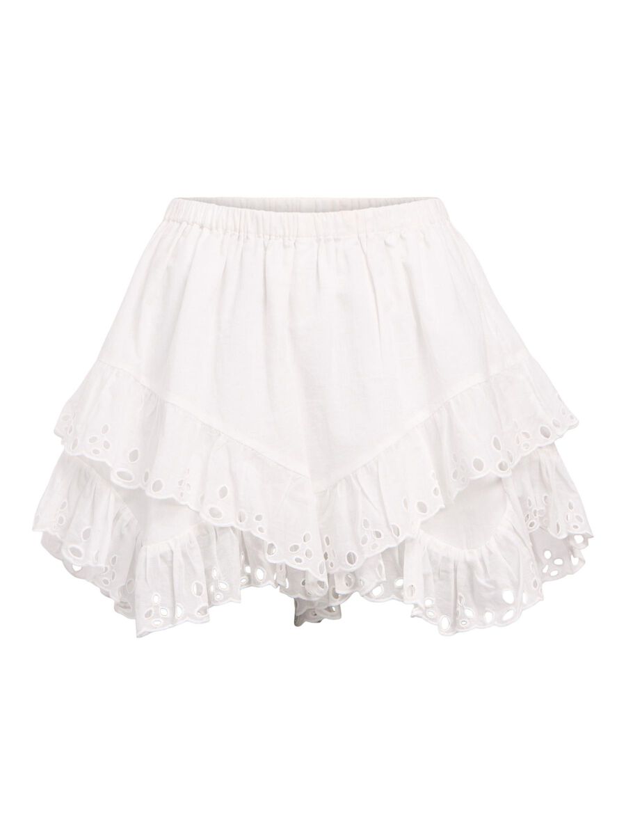 OBJECT FRILLED SHORTS, White, highres - 23047499_White_001.jpg