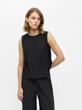 Product image thumbnail - DETAILED  SLEEVELESS TOP, Black | 2